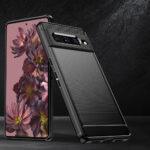 Coque Techsuit Carbon Silicone pour Google Pixel 7 Pro - Black – Image 3