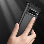 Coque Techsuit Carbon Silicone pour Google Pixel 7 Pro - Black – Image 4