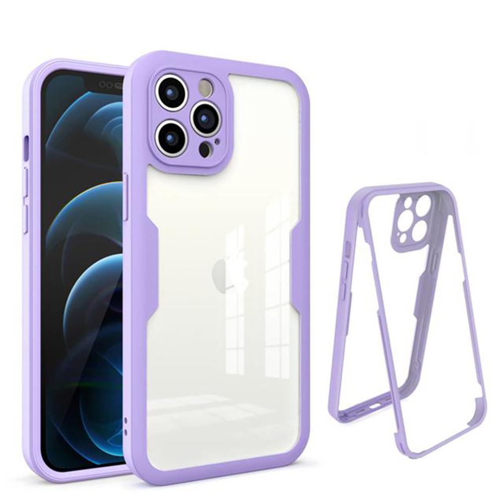 1014163 Coque intégrale Techsuit ColorVerse 360 pour iPhone 12 Pro Max - Purple – Image 1