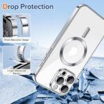 Coque Techsuit Luxury Crystal MagSafe pour iPhone 15 Pro Max - Silver – Image 3