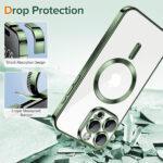 Coque Techsuit Luxury Crystal MagSafe pour iPhone 15 Pro - Deep Green – Image 3