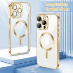 Coque Techsuit Luxury Crystal MagSafe pour iPhone 15 Pro - Gold – Image 2