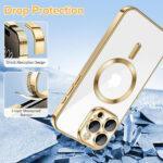 Coque Techsuit Luxury Crystal MagSafe pour iPhone 15 Pro - Gold – Image 3