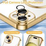 Coque Techsuit Luxury Crystal MagSafe pour iPhone 15 - Gold – Image 4
