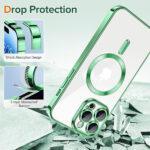 Coque Techsuit Luxury Crystal MagSafe pour iPhone 14 Pro Max - Light Green – Image 3