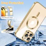 Coque Techsuit Luxury Crystal MagSafe pour iPhone 14 Pro Max - Gold – Image 3