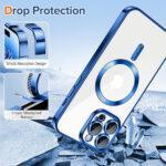 Coque Techsuit Luxury Crystal MagSafe pour iPhone 14 Pro Max - Deep Blue – Image 3