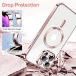 Coque Techsuit Luxury Crystal MagSafe pour iPhone 14 Pro Max - Pink – Image 3