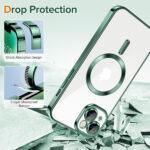 Coque Techsuit Luxury Crystal MagSafe pour iPhone 14 Plus - Deep Green – Image 3