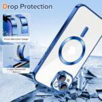 Coque Techsuit Luxury Crystal MagSafe pour iPhone 14 Plus - Deep Blue – Image 3