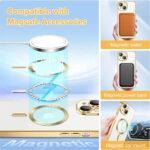 Coque Techsuit Luxury Crystal MagSafe pour iPhone 14 - Gold – Image 5