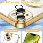 Coque Techsuit Luxury Crystal MagSafe pour iPhone 14 - Gold – Image 4