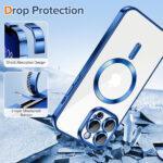 Coque Techsuit Luxury Crystal MagSafe pour iPhone 13 Pro Max - Deep Blue – Image 3
