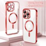 Coque Techsuit Luxury Crystal MagSafe pour iPhone 13 Pro Max - Red – Image 2