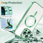 Coque Techsuit Luxury Crystal MagSafe pour iPhone 13 Pro - Light Green – Image 3