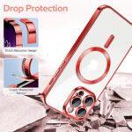 Coque Techsuit Luxury Crystal MagSafe pour iPhone 13 Pro - Red – Image 3