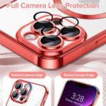 Coque Techsuit Luxury Crystal MagSafe pour iPhone 13 Pro - Red – Image 4