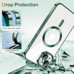 Coque Techsuit Luxury Crystal MagSafe pour iPhone 13 - Deep Green – Image 3