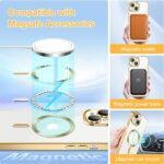 Coque Techsuit Luxury Crystal MagSafe pour iPhone 13 - Gold – Image 5