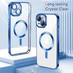 Coque Techsuit Luxury Crystal MagSafe pour iPhone 13 - Deep Blue – Image 2