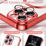 Coque Techsuit Luxury Crystal MagSafe pour iPhone 12 Pro - Red – Image 4