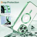 Coque Techsuit Luxury Crystal MagSafe pour iPhone 12 Pro Max - Light Green – Image 3