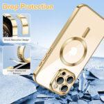 Coque Techsuit Luxury Crystal MagSafe pour iPhone 12 Pro Max - Gold – Image 3