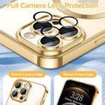 Coque Techsuit Luxury Crystal MagSafe pour iPhone 12 Pro Max - Gold – Image 4