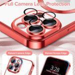 Coque Techsuit Luxury Crystal MagSafe pour iPhone 12 Pro Max - Red – Image 4