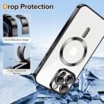 Coque Techsuit Luxury Crystal MagSafe pour iPhone 12 Pro Max - Black – Image 3