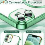 Coque Techsuit Luxury Crystal MagSafe pour iPhone 12 - Light Green – Image 4