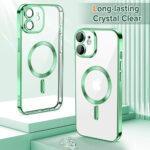 Coque Techsuit Luxury Crystal MagSafe pour iPhone 12 - Light Green – Image 2