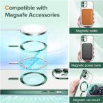Coque Techsuit Luxury Crystal MagSafe pour iPhone 12 - Deep Green – Image 5