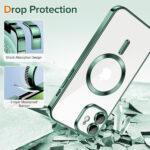 Coque Techsuit Luxury Crystal MagSafe pour iPhone 12 - Deep Green – Image 3