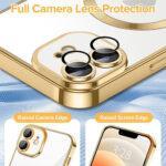 Coque Techsuit Luxury Crystal MagSafe pour iPhone 12 - Gold – Image 4