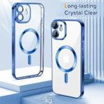Coque Techsuit Luxury Crystal MagSafe pour iPhone 12 - Deep Blue – Image 2