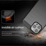 Coque Techsuit Carbon Silicone pour iPhone 14 Pro Max - Black – Image 4