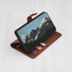 Étui portefeuille Techsuit Leather Folio pour Samsung Galaxy S25 Edge - Brown – Image 2