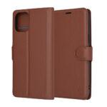 Étui portefeuille Techsuit Leather Folio pour iPhone 12 Pro Max - Brown – Image 6