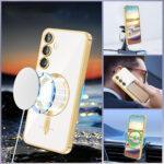 Coque Techsuit Luxury Crystal MagSafe pour Samsung Galaxy S23 - Gold – Image 4