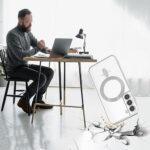 Coque Techsuit Luxury Crystal MagSafe pour Samsung Galaxy S22 - Deep Blue – Image 5