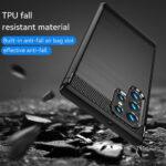 Coque Techsuit Carbon Silicone pour Samsung Galaxy S22 Ultra - Black – Image 6