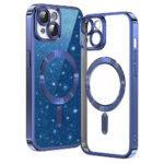 Coque Techsuit Luxury Glitter MagSafe pour iPhone 13 - Deep Blue