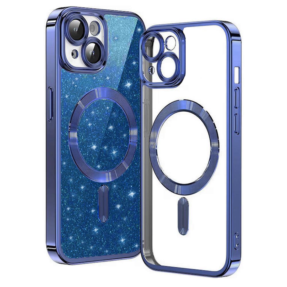 1127011 Coque Techsuit Luxury Glitter MagSafe pour iPhone 13 - Deep Blue – Image 1