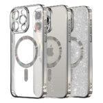 Coque Techsuit Luxury Glitter MagSafe pour iPhone 12 Pro - Silver