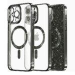 Coque Techsuit Luxury Glitter MagSafe pour iPhone 14 Pro - Black