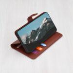 Étui portefeuille Techsuit Leather Folio pour Xiaomi 13T / 13T Pro - Brown – Image 2