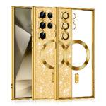 Coque Techsuit Luxury Glitter MagSafe pour Samsung Galaxy S24 Ultra - Gold