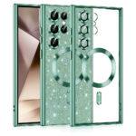 Coque Techsuit Luxury Glitter MagSafe pour Samsung Galaxy S24 Ultra - Light Green