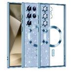 Coque Techsuit Luxury Glitter MagSafe pour Samsung Galaxy S24 Ultra - Light Blue